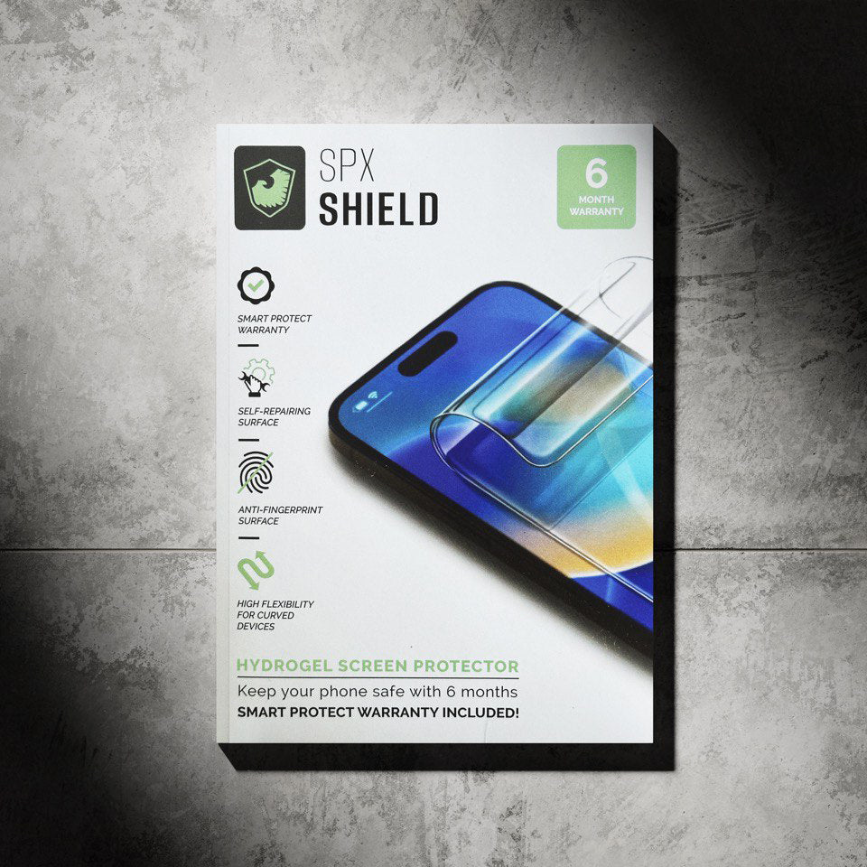 SPX SHIELD Hydrogel Screen Protector with 6 month additional warranty